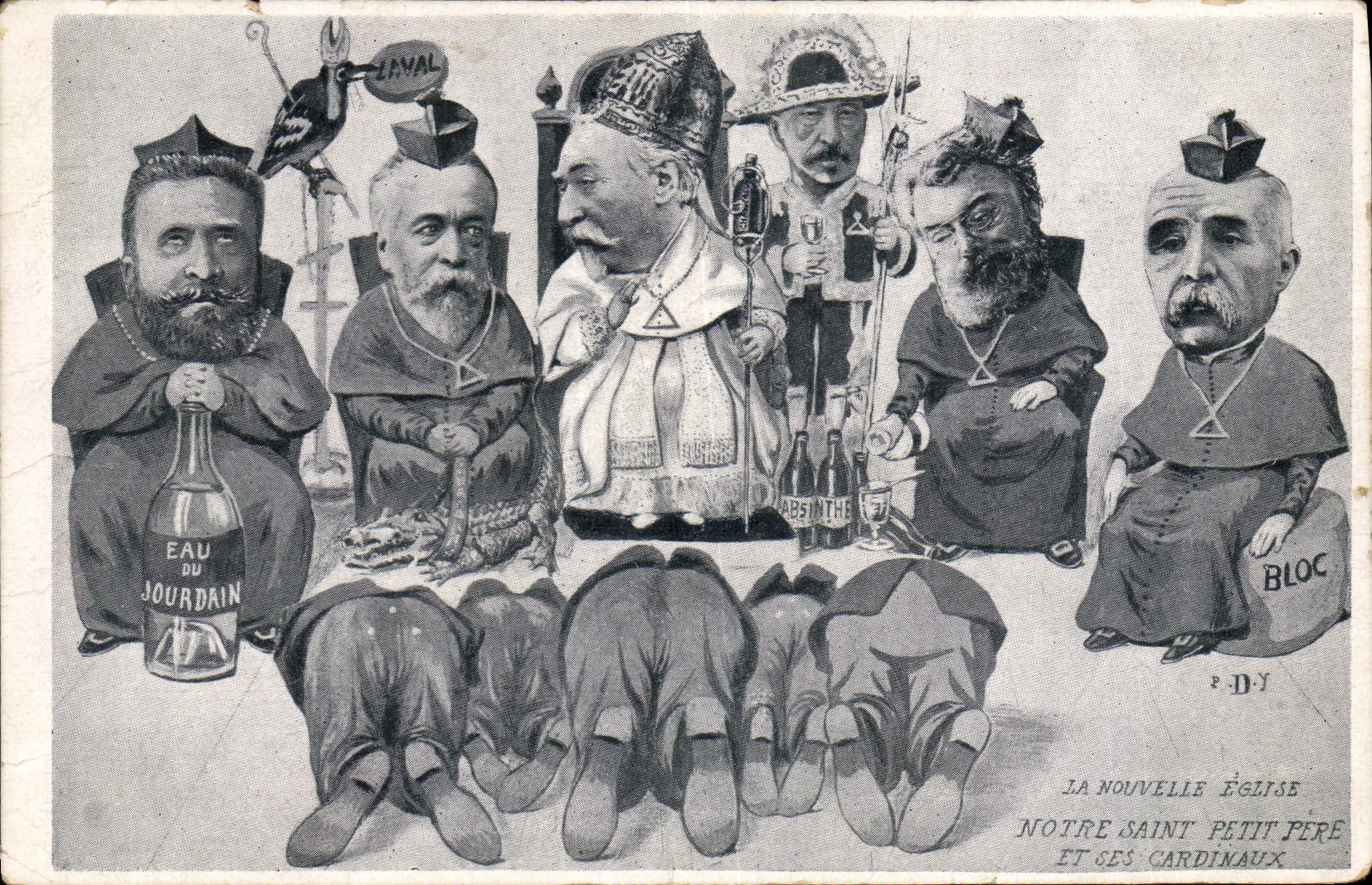 CPA La nouvelle eglise Notre Saint Pere et ses cardinaux 