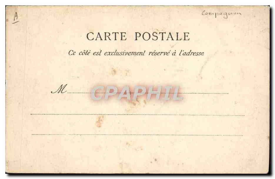 CPA Franc macon Maconnerie Chateauneuf sur Loire le pont de la Loire  — Rückseite