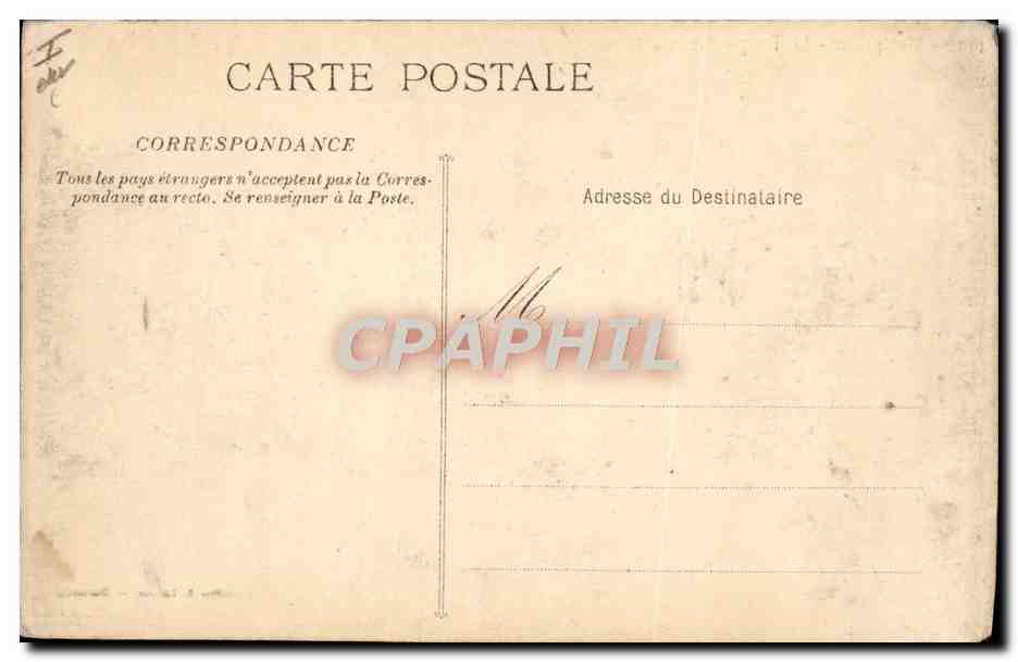 CPA Montpellier Le Temple protestant  — Verso