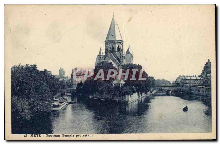 CPA Metz Nouveau Temple protestant 