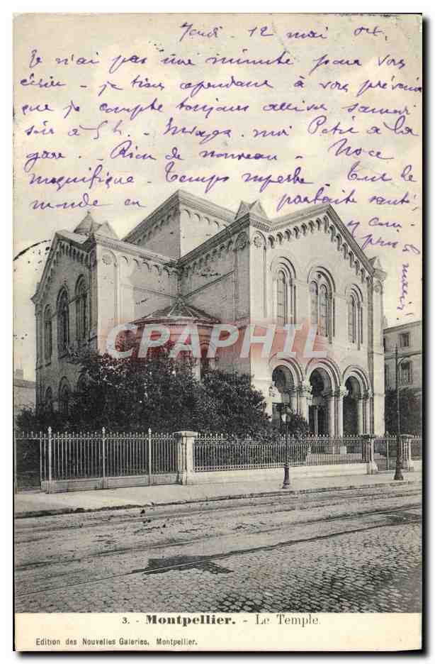 CPA Montpellier Le temple Temple protestant 