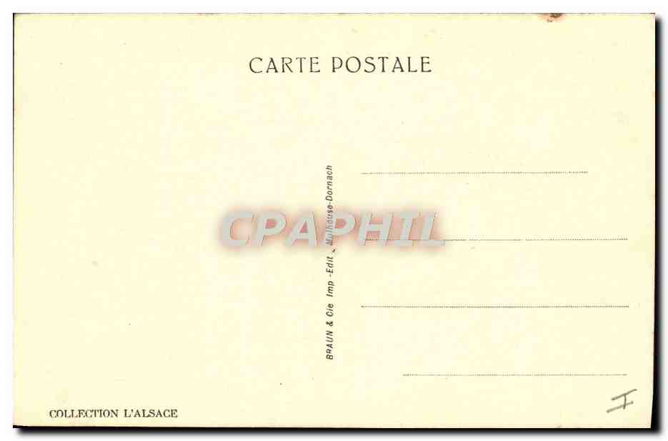 CPA Mulhouse Le temple — Rückseite