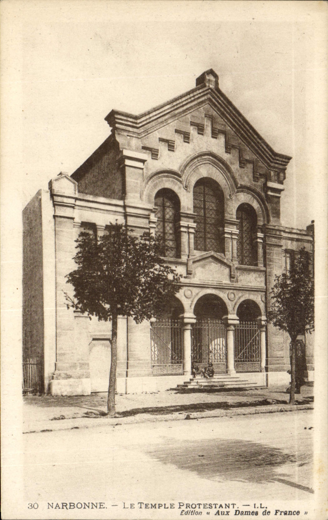 CPA Narbonne Le Temple protestant 