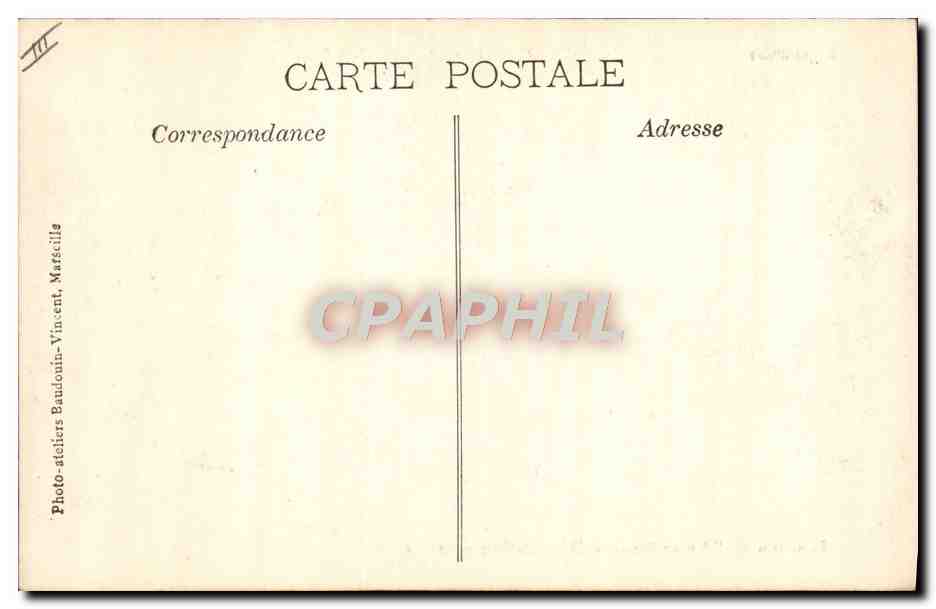 Exposition Coloniale, MARSEILLE 1906 — Pavillon de l'Amer Picon — Photo-stoliers Baudouin-Vincent, Marseille — Verso