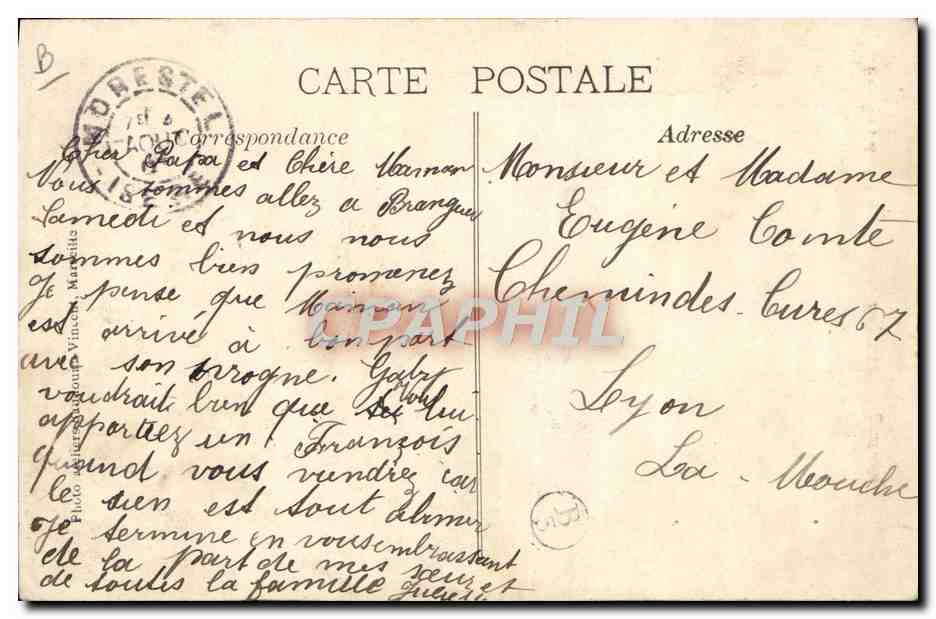 Exposition Coloniale, MARSEILLE 1906 — Pavillon de l'Amer Picon. Dégustation gratuite — éditeur non visible — Reverso