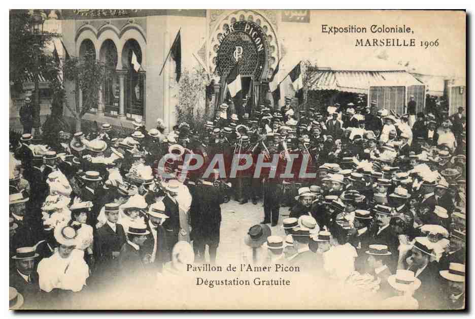 Pavillon de l'Amer Picon — Exposition Coloniale, Marseille 1906 — Photo-ateliers Baudouin, Vincent, Marseille