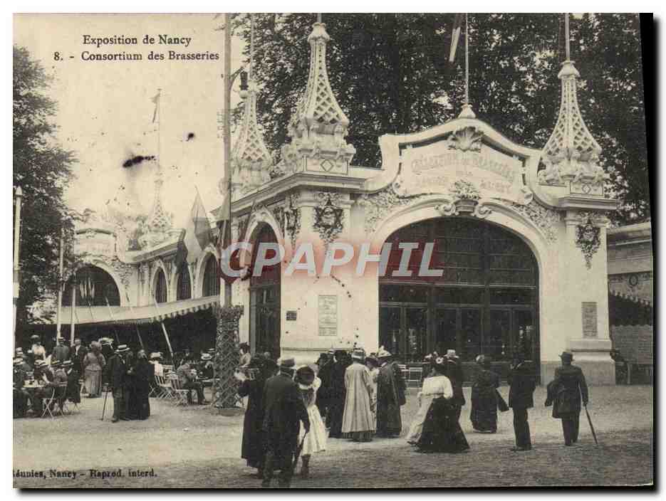 CPA Brasserie Exposition de Nancy Consortium des brasseries 