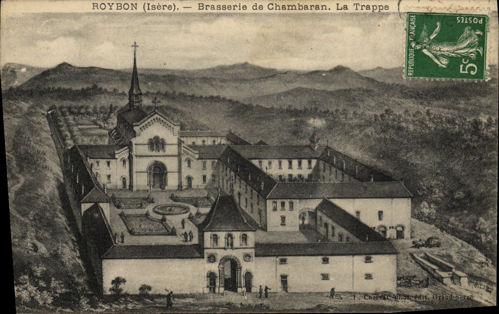 Roybon (Isère) — Brasserie de Chambaran. La Trappe — Charavet, phot. edit. Grand-Serre