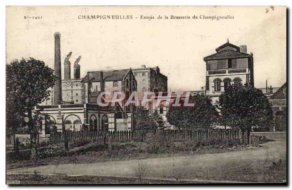 CPA Brasserie Champigneulles Entree de la brasserie de Champigneulles