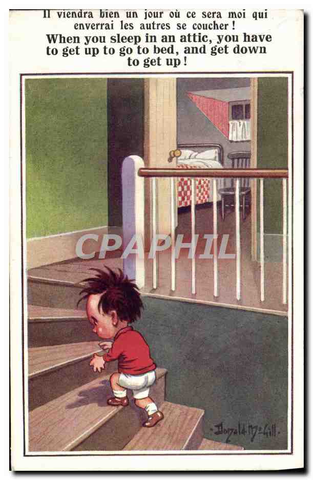 CPA Illustrateur Enfant Donald Mc Gill