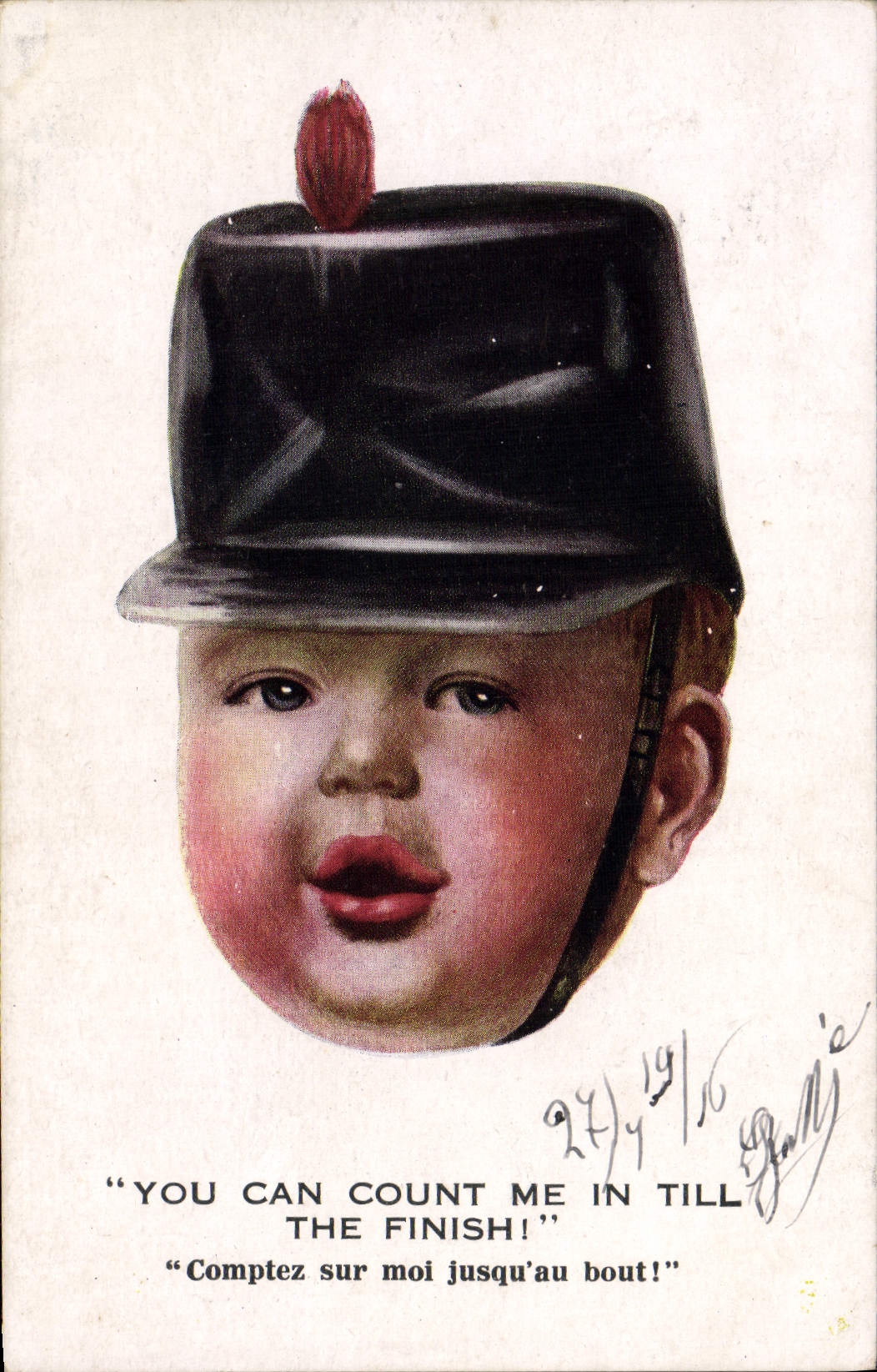 CPA Illustrateur Enfant Militaria
