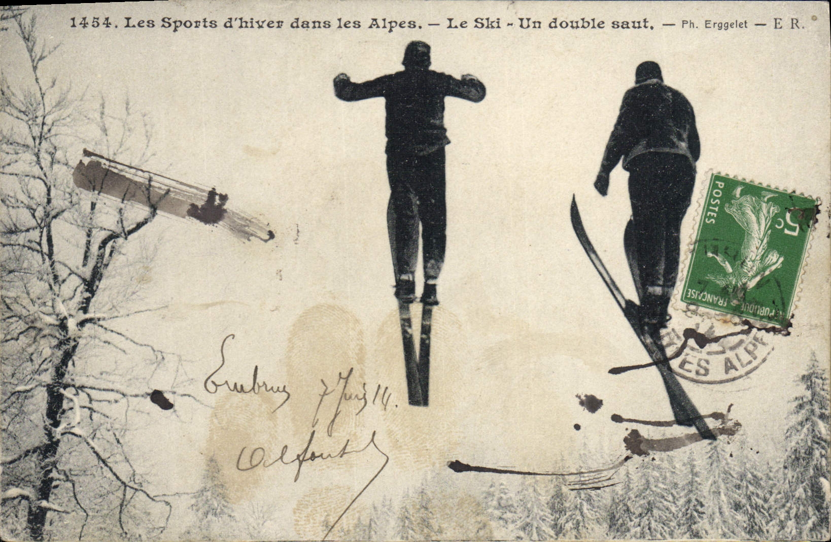 CPA Sports d'hiver Ski Un double saut 