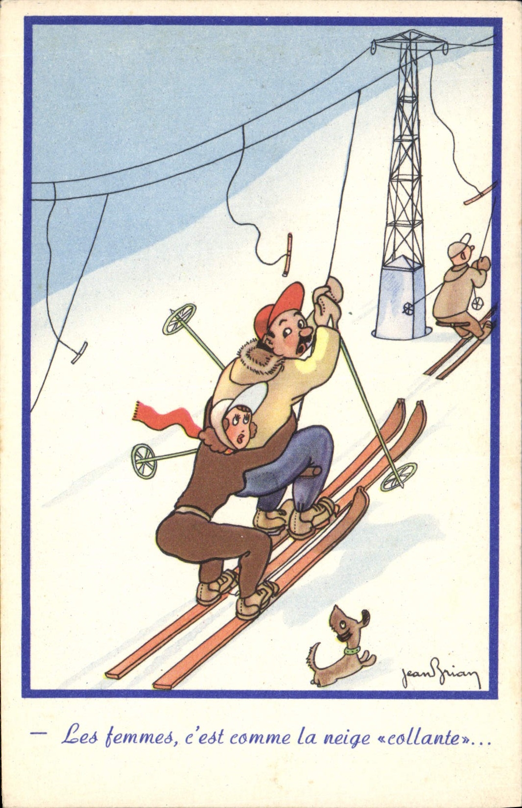 Ski alpin — humour féminin — Jean Briay