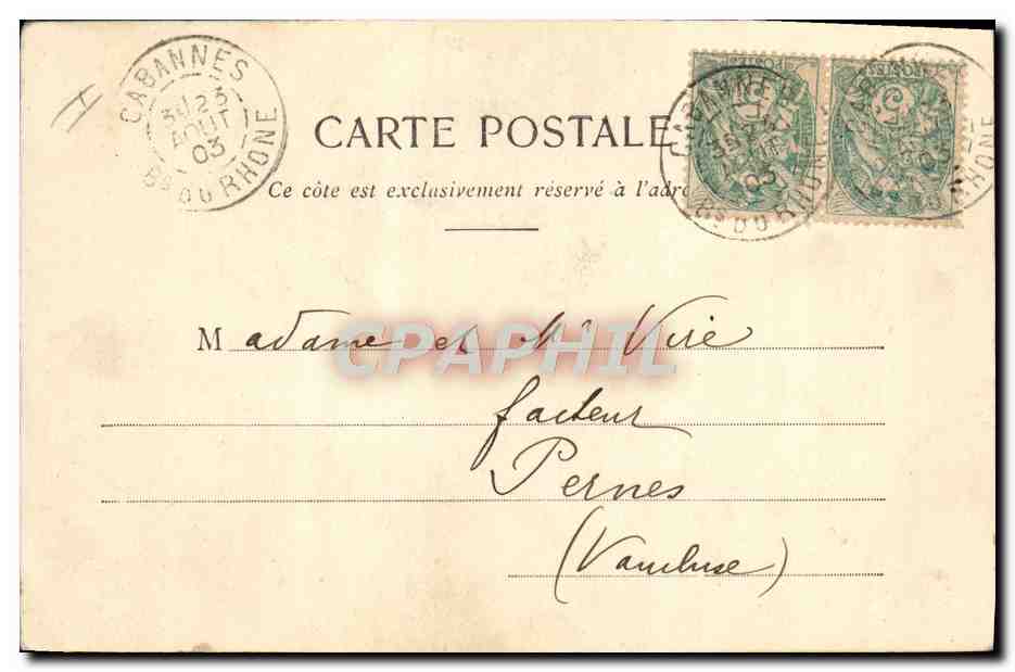 CPA Train Locomotive Femme En wagon — Rückseite