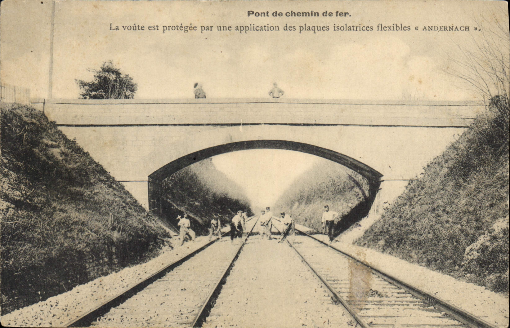 CPA Train Pont de chemin de fer Ligne de Paris a Mulhouse