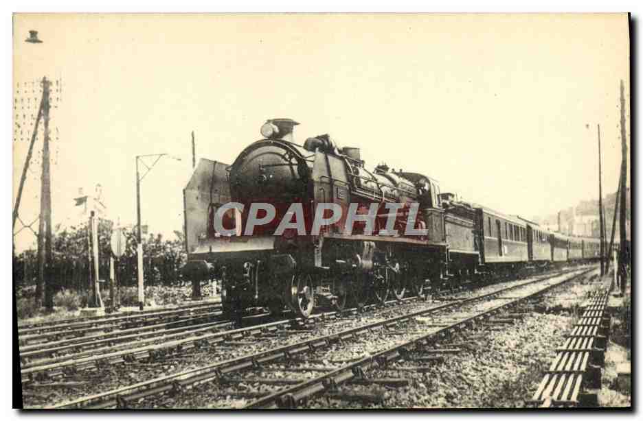 CPA Train Locomotive Region du Sud Ouest Le 56 Toulouse Paris Pacific 4595 Brive 