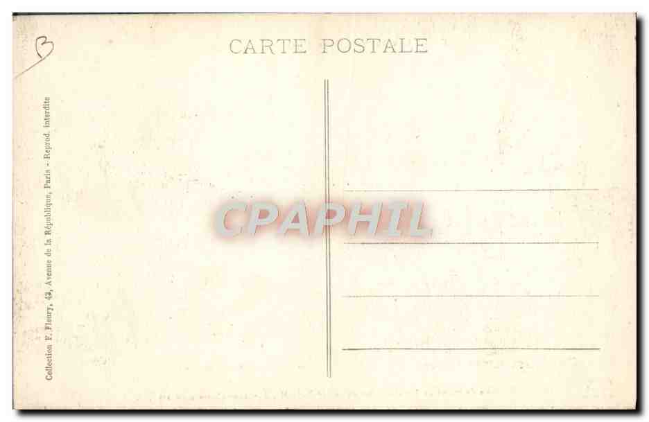CPA Train Locomotive PLM Machine de trains de marchandises de la Cie PLM dite 2000 — Rückseite