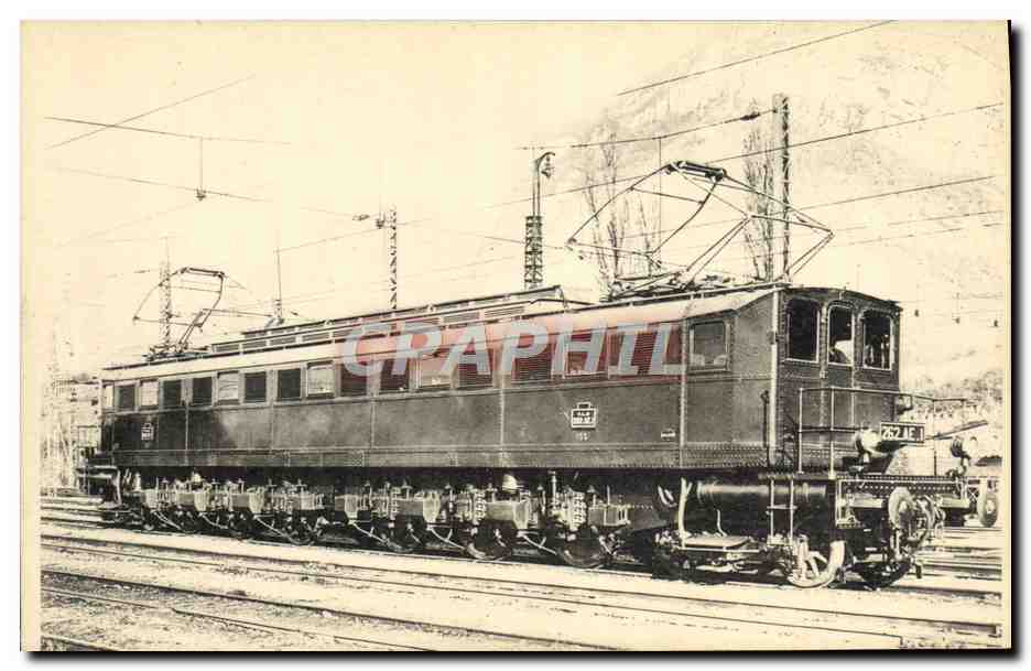 CPA Train Locomotive Sud Est Machine 262 A E 1