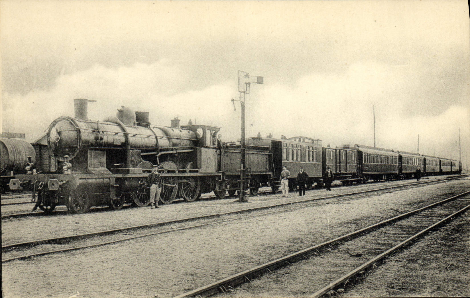 CPA Train Locomotive Reseau d'Orleans Train special d'essais Paris Bordeaux