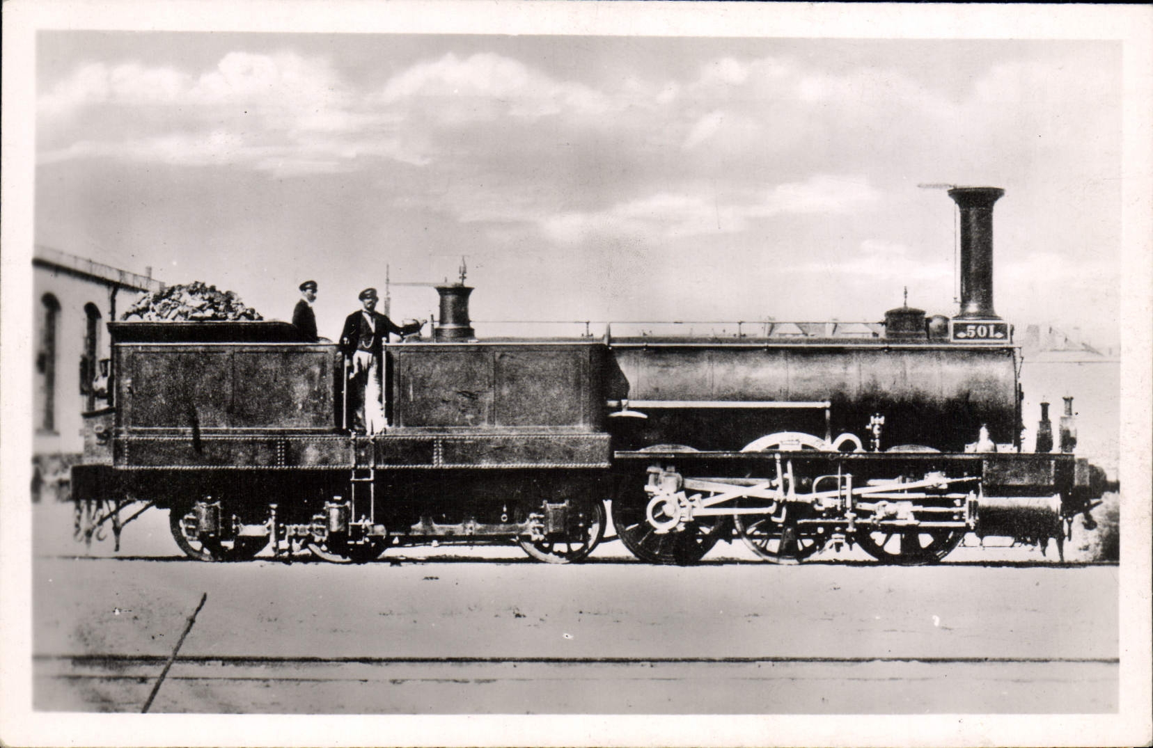 CPA Train Locomotive Systeme Engerth de la Cie PLM