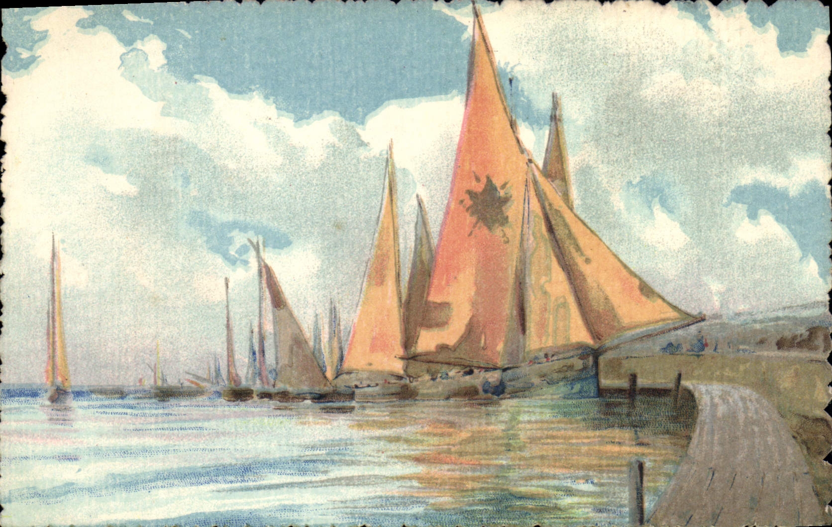 Port de voiliers — vue maritime — T.A.M. n°1316