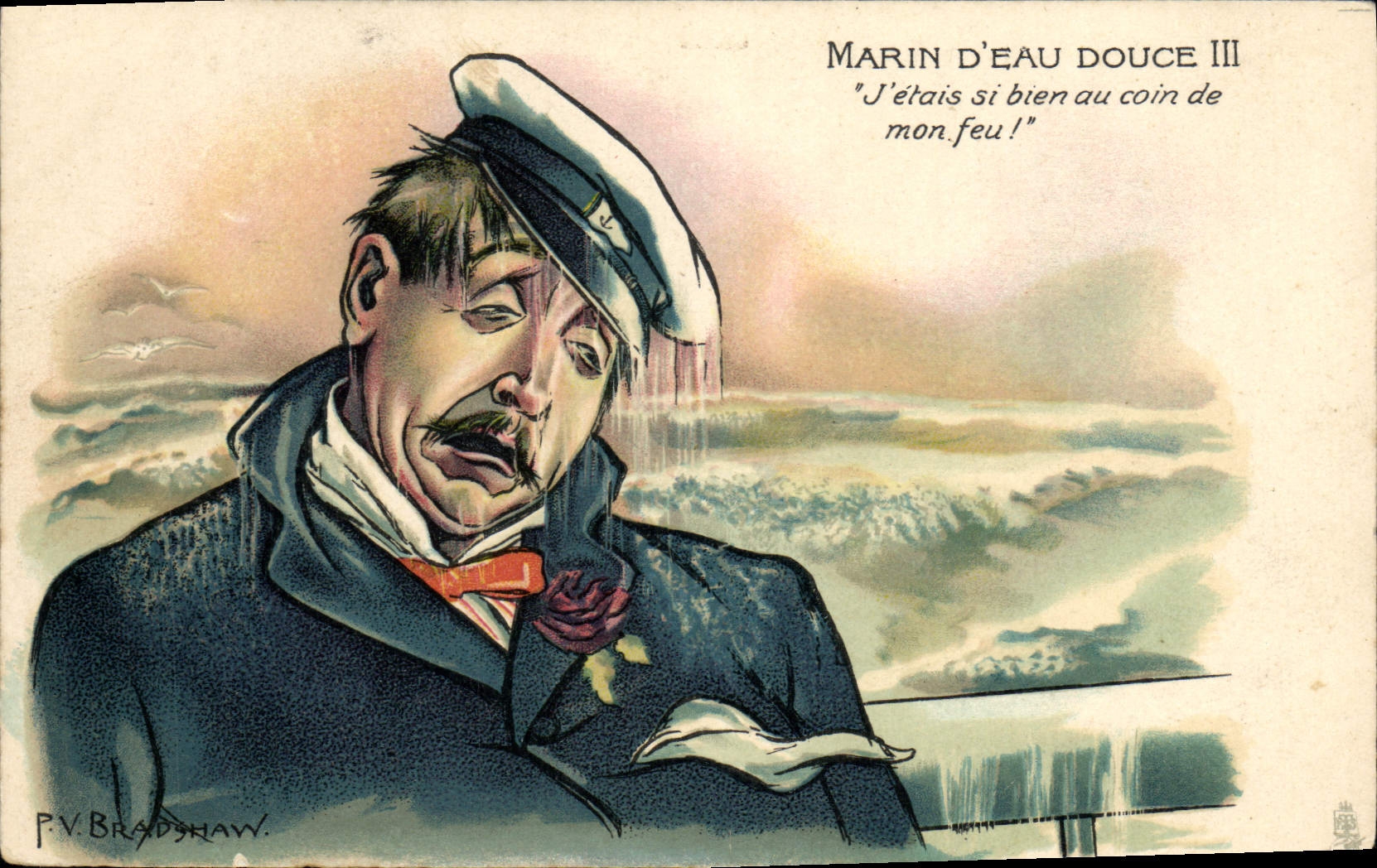 Marin d'eau douce III — 'J'étais si bien au coin de mon feu!' — P.V. Bradshaw