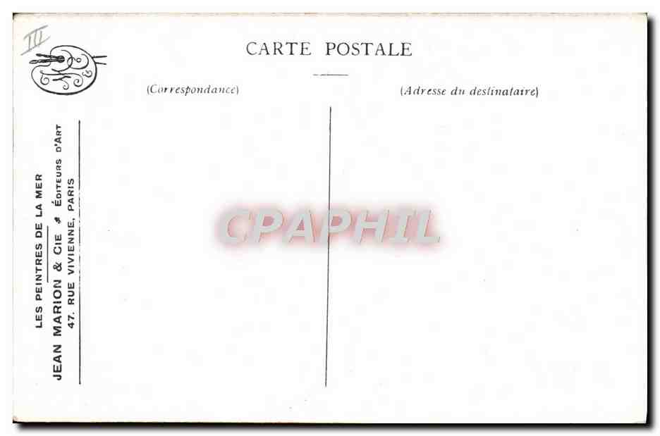 Mer du Nord — Deux voiliers en mer — F. Rayon, Série 6, No. 5 — Reverso