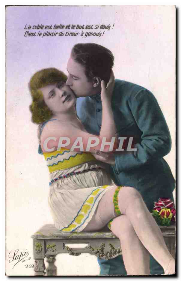 Couple amoureux — scène intime — Sapu, Paris, n° 969