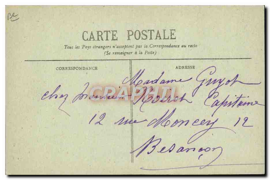CPA Militaria Paris Les Tuileries A little orphan girl of 13 helped by the Fatherless children of France  — Verso