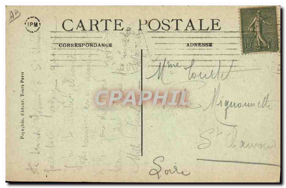 CPA Militaria Revue du 4 juillet 1918 Les infirmieres americaines defilent devant la statue de Washington  — Verso