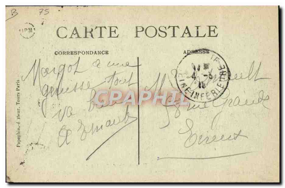CPA Militaria Revue du 4 juillet 1918 Les infirmieres americaines defilent devant la statue de Washington  — Verso