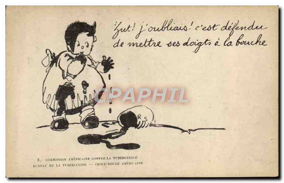 CPA Militaria Bureau de la Tuberculose Croix Rouge americaine 
