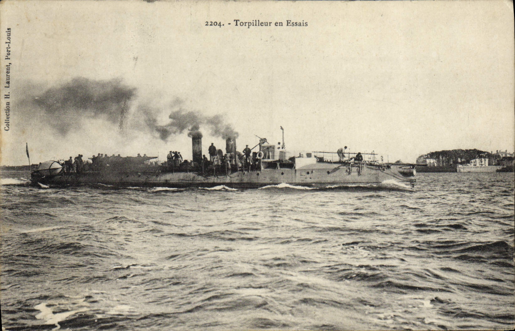 Torpilleur en Essais — 2204 — H. Laurent, Port-Louis