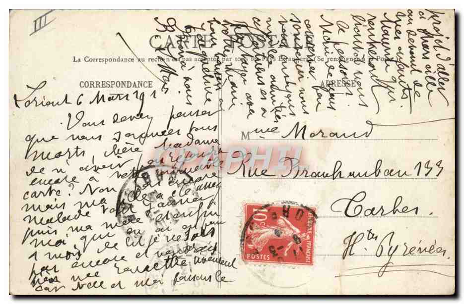 Torpilleur en Essais — 2204 — H. Laurent, Port-Louis — Verso