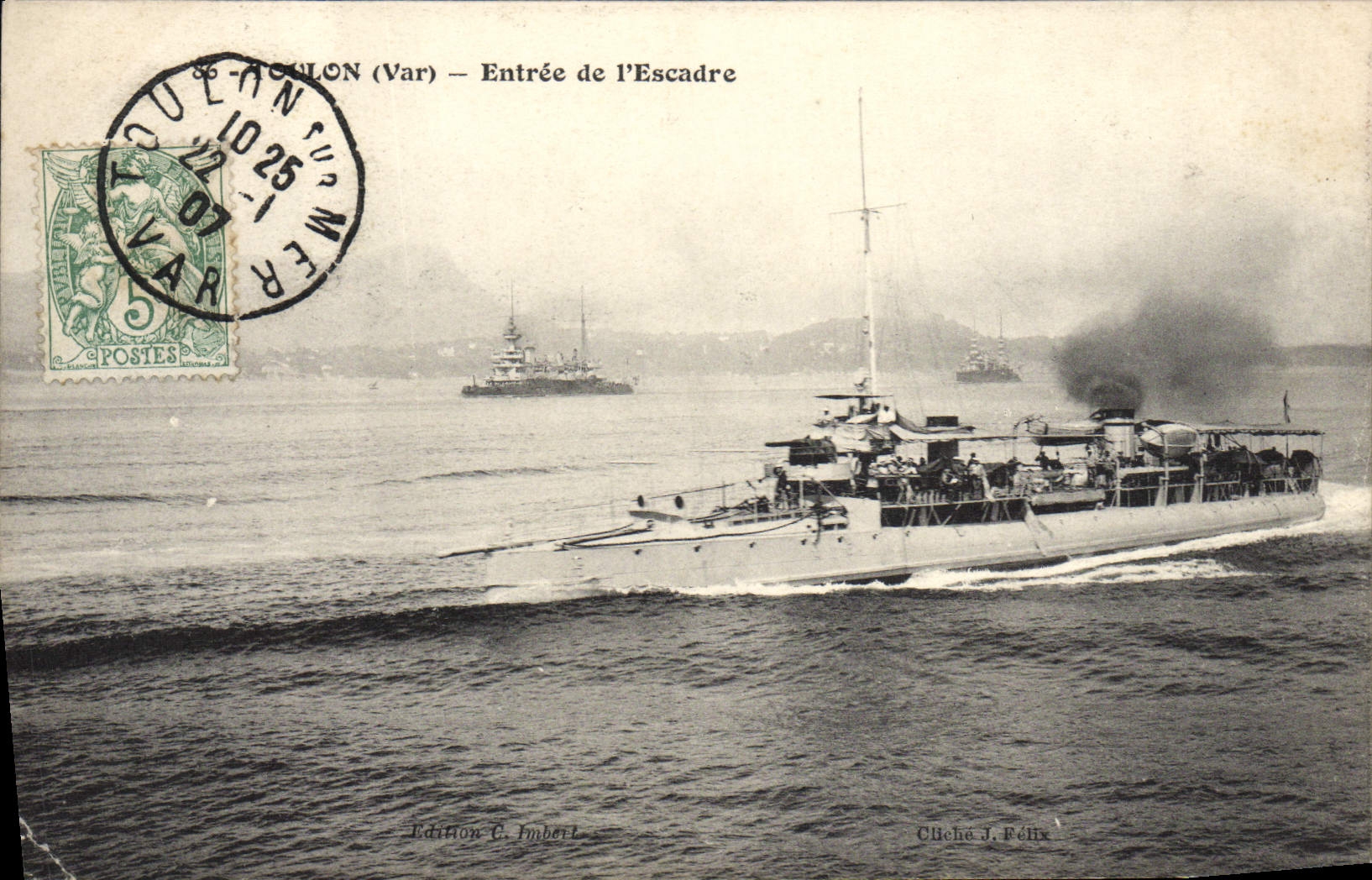 Toulon (Var) — Entrée de l'Escadre — Edition G. Imbert