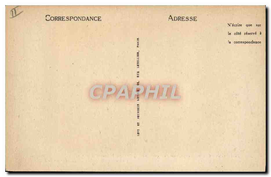 CPA Bateau Guerre Toulon Contre torpilleur par gros temps  — Verso