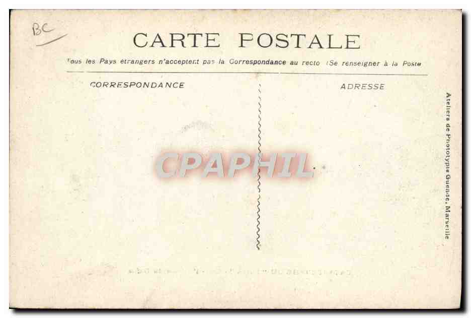 Catástrofe del "Iéna" — En Espera del Desfile — Atelier de Fototipia Guende, Marvejille — Reverso