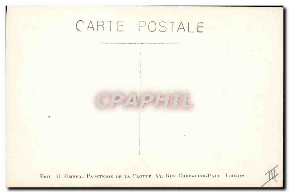 CPA Bateau Guerre  — Verso