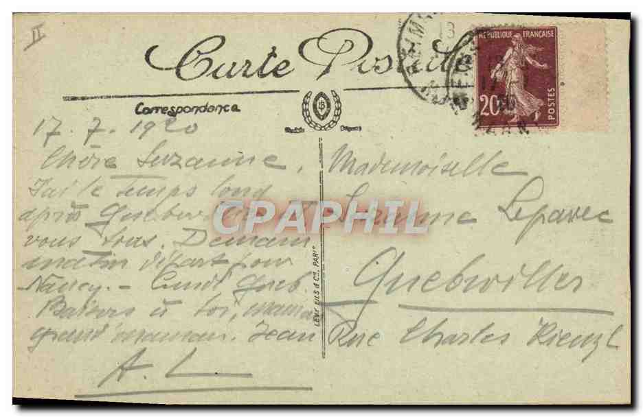 Le Théâtre de Reims — Le Crime de Reims — La Grande Guerre — Éditeur : Levé, fils et Cie, Paris — n° 3885 — Reverso