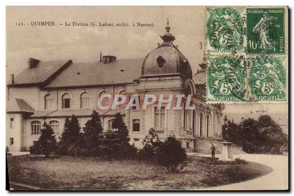 Quimper — Le Théâtre (G. Lafont, architecte à Nantes)