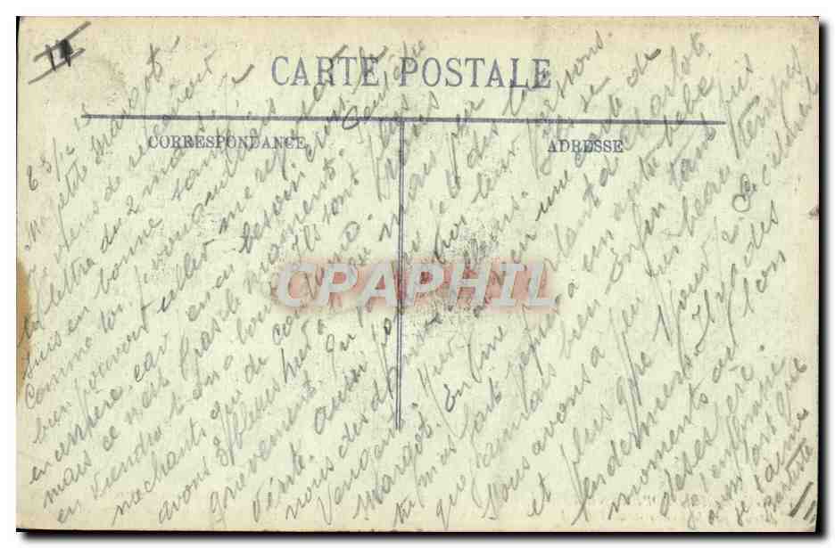CPA Theatre Reims Militaria — Rückseite