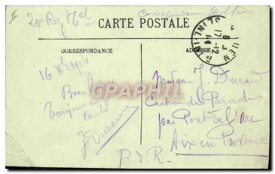 CPA Theatre des Arts Rouen Tramway — Verso