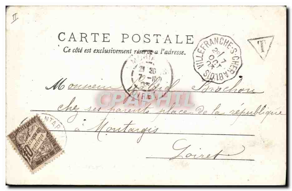 Romorantin — Le Théâtre et le Square — Mme Daveu, édit., Romorantin — Reverso