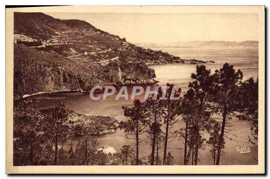 CPA La Corniche d'Or Pointe de la galere vue du col de l'Esquillon au loin Cannes