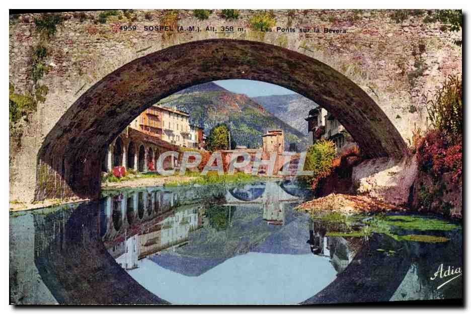 CPA Sospel Les ponts sur la Bevera