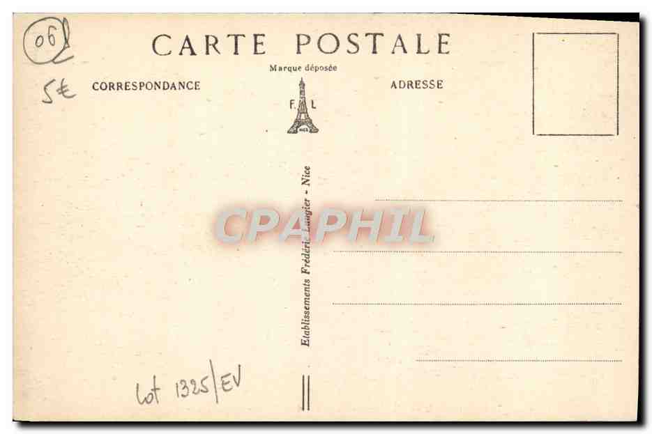 CPA Sospel Les Vieilles Maisons Sur la Bevera — Rückseite
