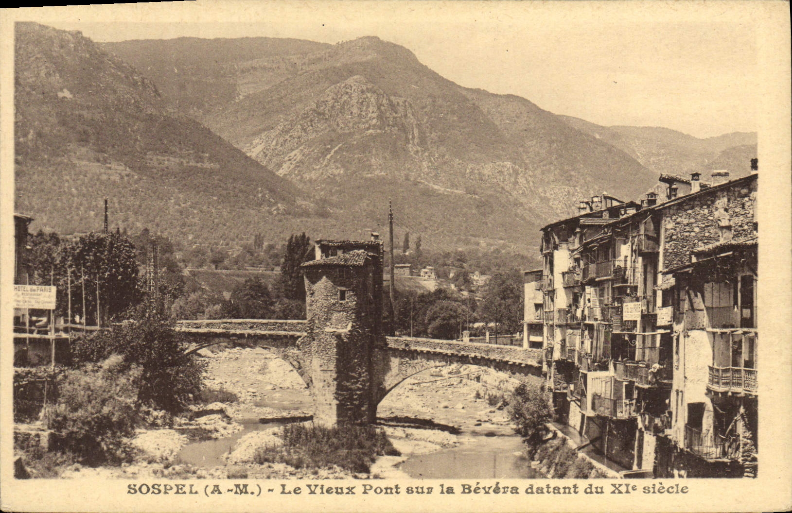 CPA Sospel Le Vieux Pont Sur la Bevera 