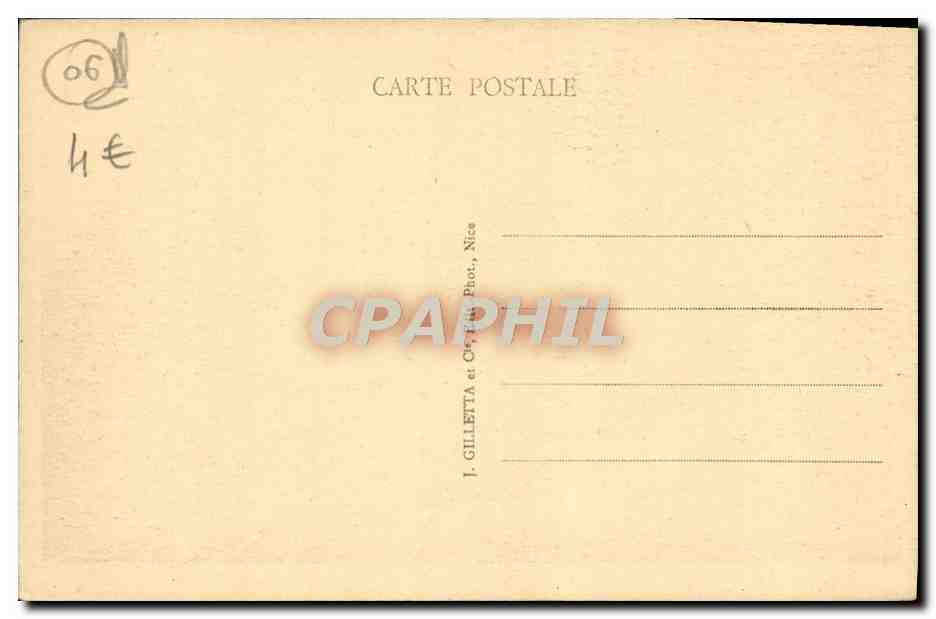 CPA Sospel Le Vieux Pont Sur la Bevera  — Rückseite