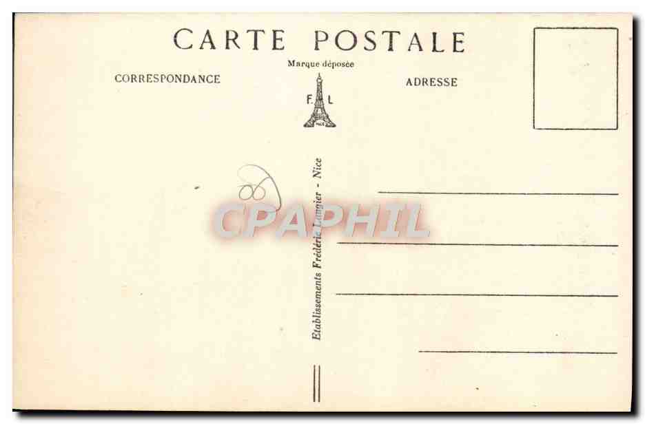 CPA Sospel Vieilles Maisons sur la Bevera — Rückseite