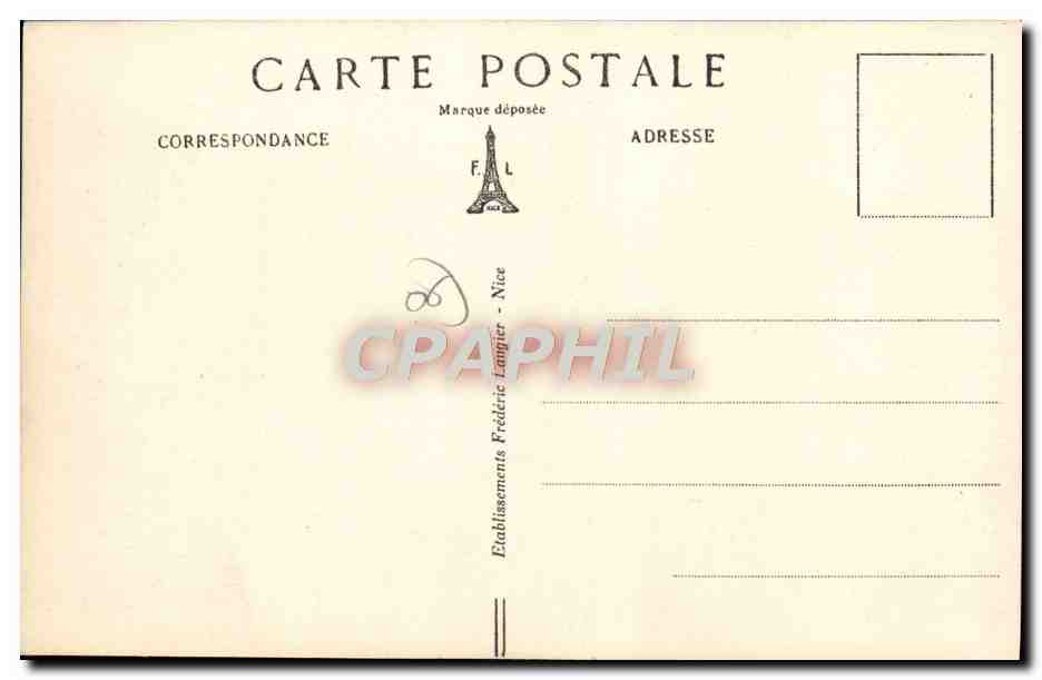 CPA Sospel Le Vieux Pont et les Montagnes d'Italie — Rückseite